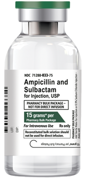 Ampicillin and Sulbactam for Injection, USP 15 g